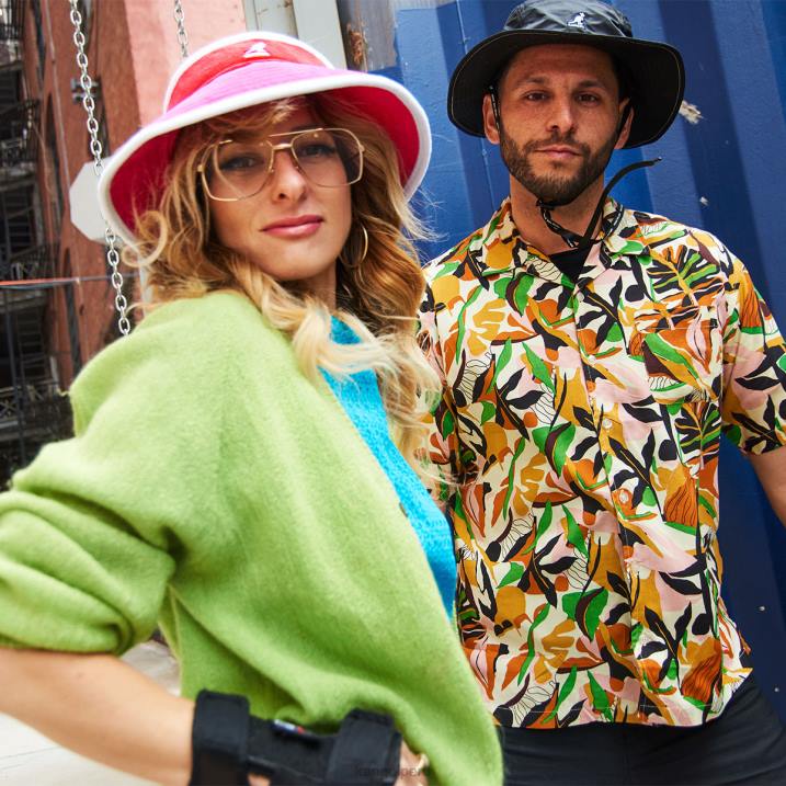 visera del lado de la playa unisexo Kangol accesorios brillo rosa eléctrico/cereza B4VR911