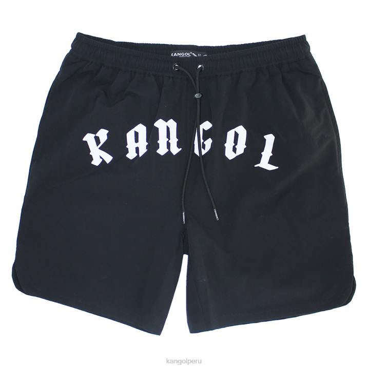 bañador gótico unisexo Kangol pantalones negro B4VR1028