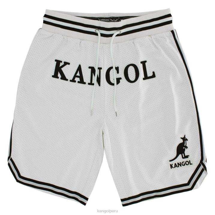 pantalones cortos de baloncesto del día del juego unisexo Kangol pantalones blanco B4VR1012