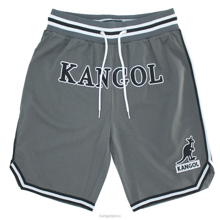 pantalones cortos de baloncesto del día del juego unisexo Kangol pantalones gris B4VR1008