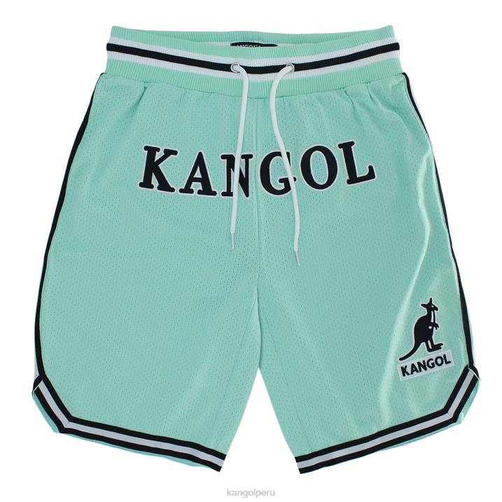 pantalones cortos de baloncesto del día del juego unisexo Kangol pantalones jade brumoso B4VR1015