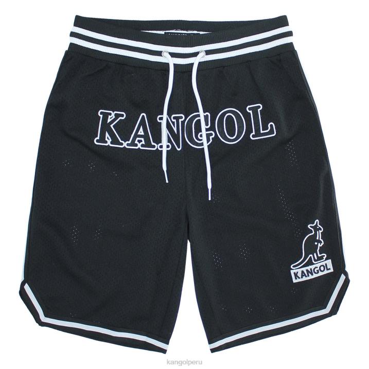 pantalones cortos de baloncesto del día del juego unisexo Kangol pantalones negro B4VR1007