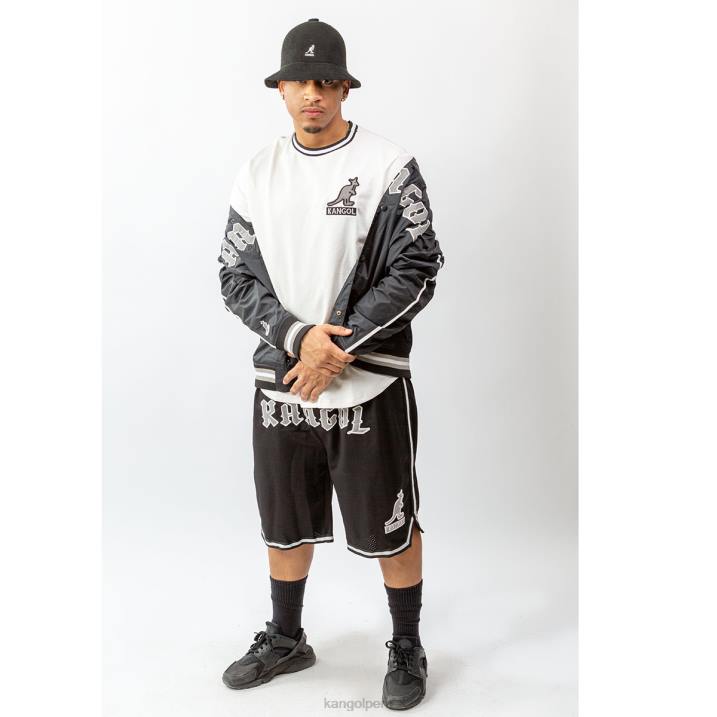 pantalones cortos de baloncesto del día del juego unisexo Kangol pantalones negro B4VR1007