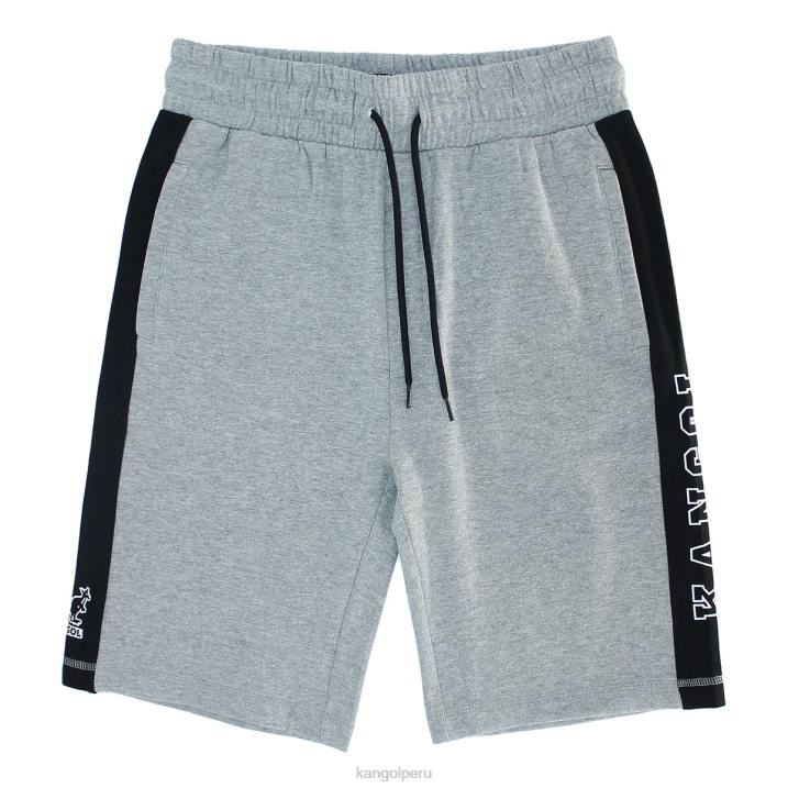 pantalones cortos de tenis hombres Kangol pantalones gris negro B4VR1076