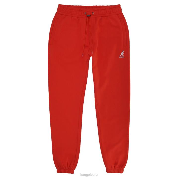 jogger bordado hombres Kangol pantalones rojo B4VR1057