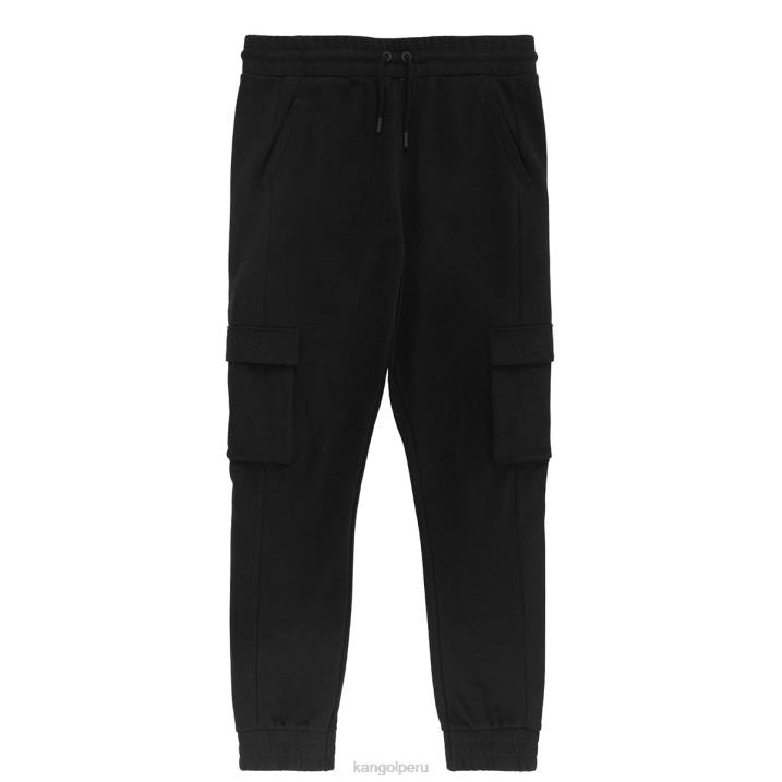 jogger de interbloqueo unisexo Kangol pantalones negro azabache B4VR1080