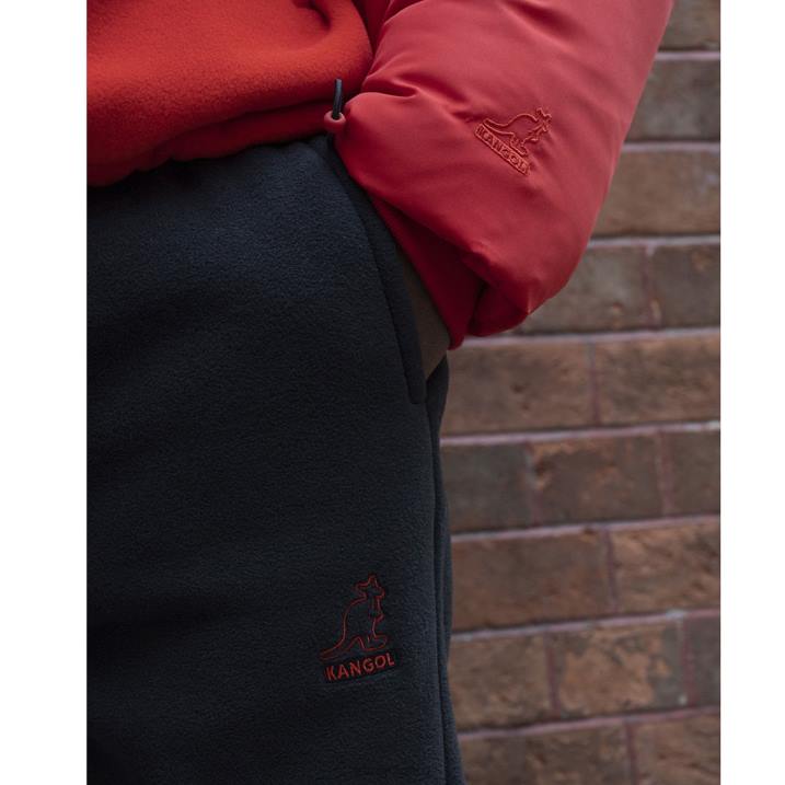 jogger de lana unisexo Kangol pantalones negro azabache B4VR1083