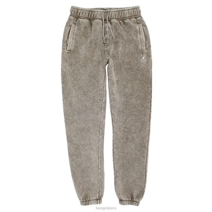 joggers acid trip bordados unisexo Kangol pantalones lavado beige B4VR1006
