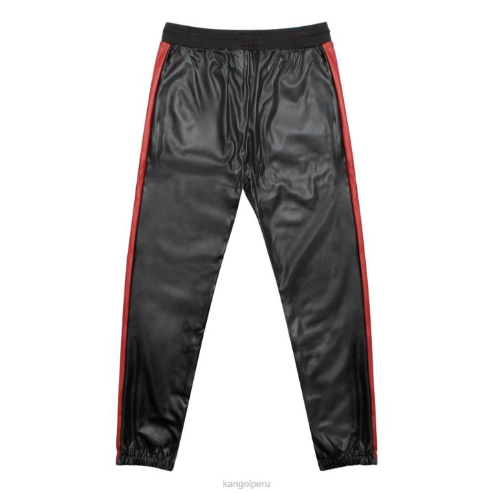 joggers de cuero vegano unisexo Kangol pantalones belleza negra B4VR1065