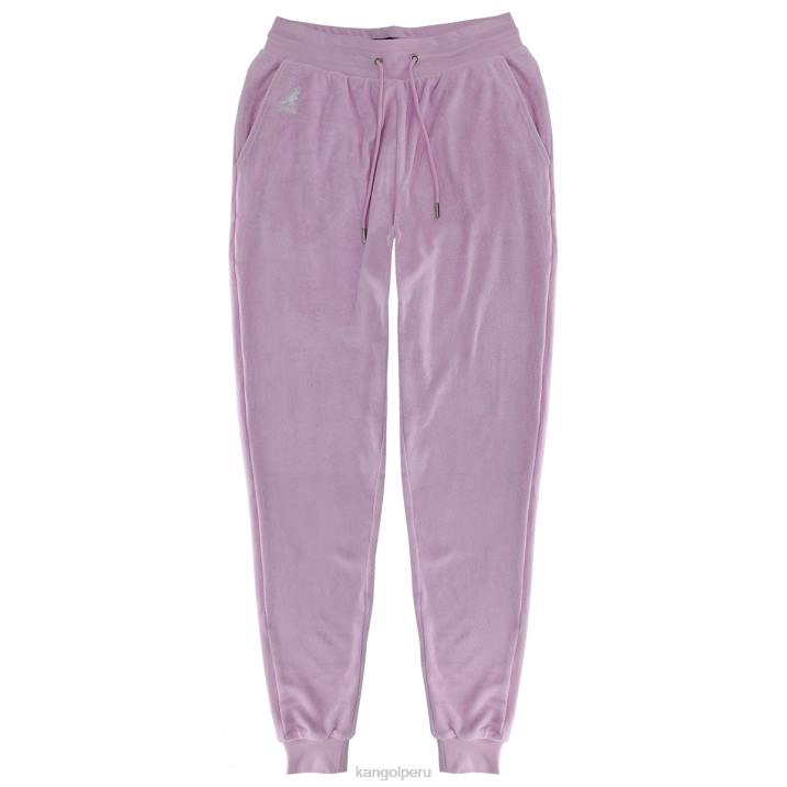 joggers de felpa mujer Kangol pantalones pirueta rosa B4VR1053