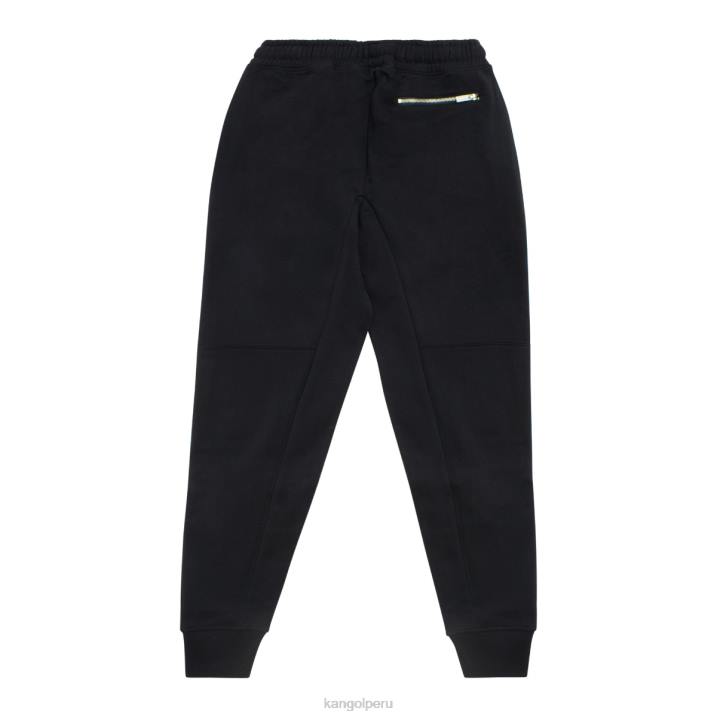 joggers de lujo unisexo Kangol pantalones antracita negra B4VR1068
