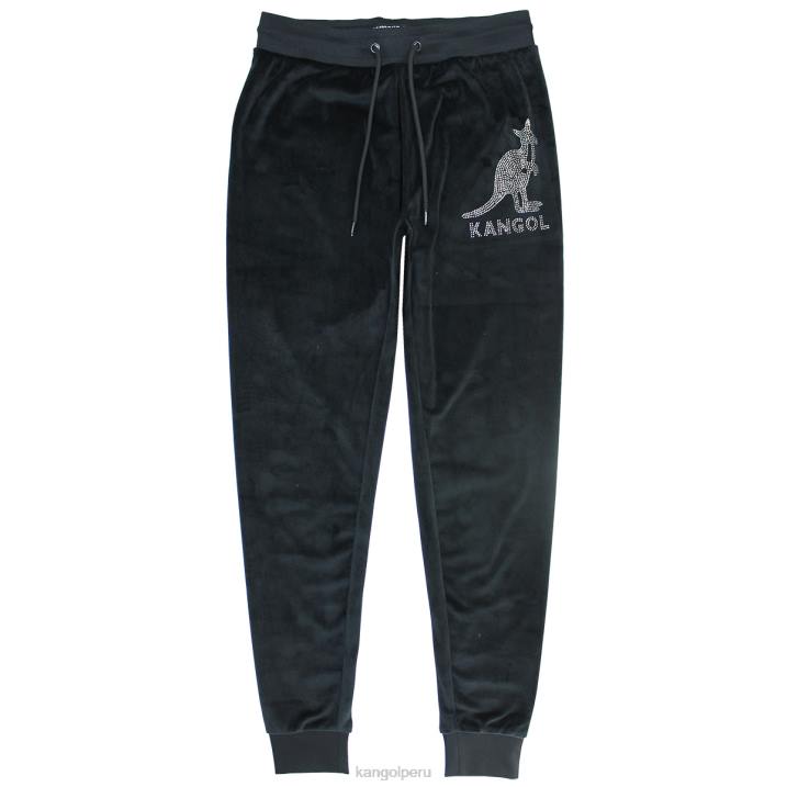 joggers de terciopelo con cristales mujer Kangol pantalones belleza negra B4VR1047