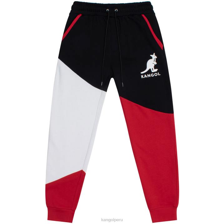 joggers rbw con bloques de color unisexo Kangol pantalones combo negro B4VR1036