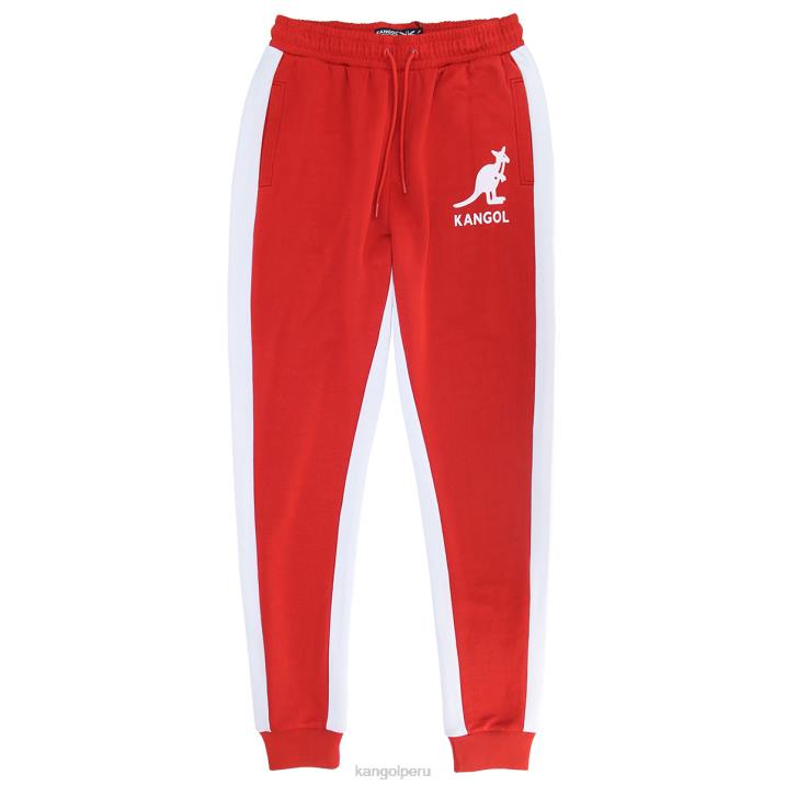 pantalones de chándal de felpa francesa hombres Kangol pantalones rojo ecuestre B4VR1034