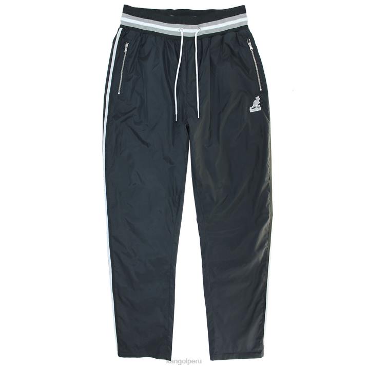 pantalones del día del juego unisexo Kangol pantalones negro B4VR1017