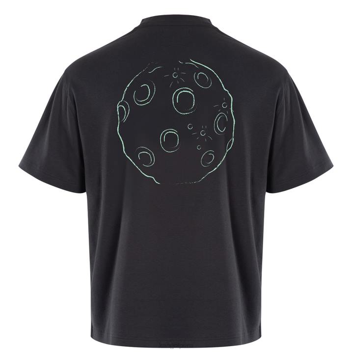 camiseta con estampado de hombre espacial unisexo Kangol ropa ébano B4VR1206