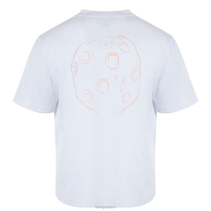 camiseta con estampado de hombre espacial unisexo Kangol ropa blanco B4VR1208
