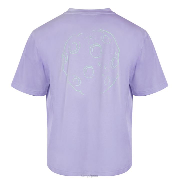 camiseta con estampado de hombre espacial unisexo Kangol ropa lavanda B4VR1207