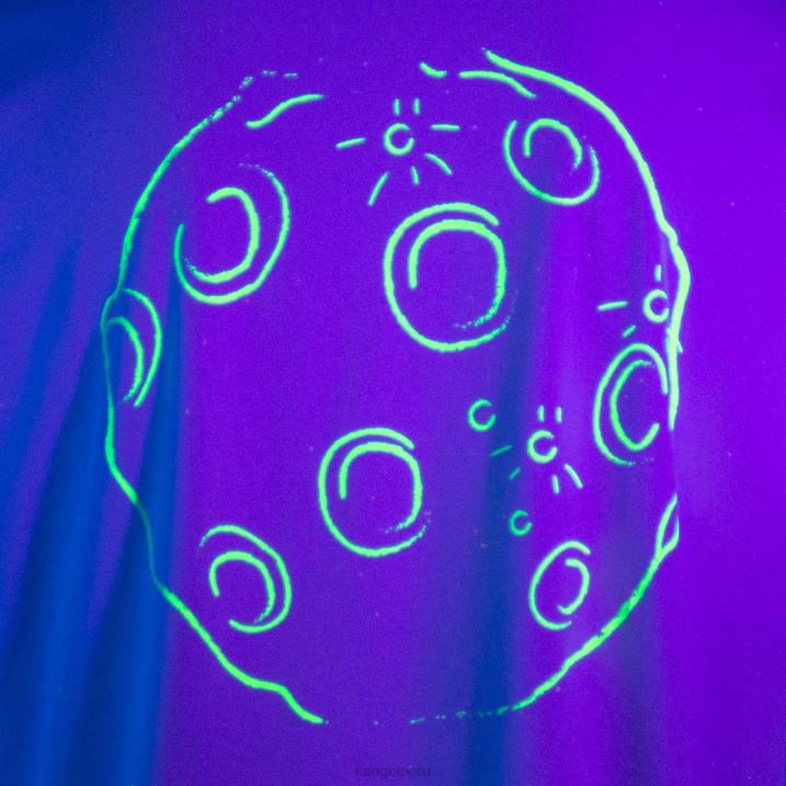 camiseta con estampado de hombre espacial unisexo Kangol ropa lavanda B4VR1207