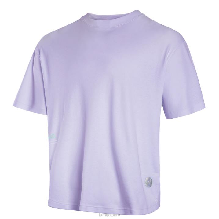 camiseta con gráfico de órbita espacial unisexo Kangol ropa lavanda B4VR1197