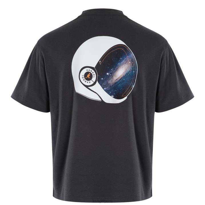 camiseta con gráfico orbital unisexo Kangol ropa ébano B4VR1204