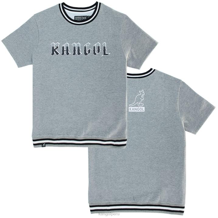 camiseta de baloncesto del día del juego unisexo Kangol ropa mezcla gris B4VR1108