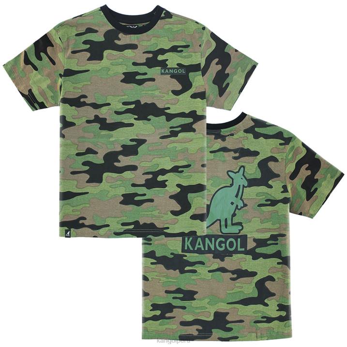 camiseta de camuflaje unisexo Kangol ropa camuflaje militar B4VR1223