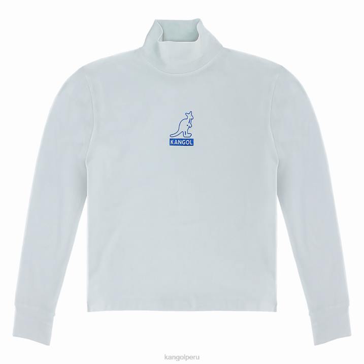 camiseta de manga larga metalizada unisexo Kangol ropa blanco B4VR1212