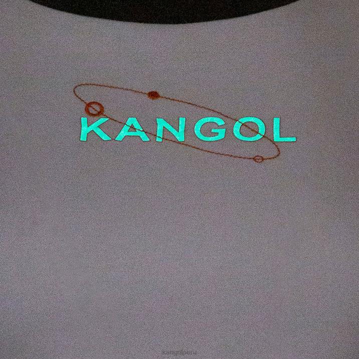 camiseta de manga larga orbital unisexo Kangol ropa blanco B4VR1201