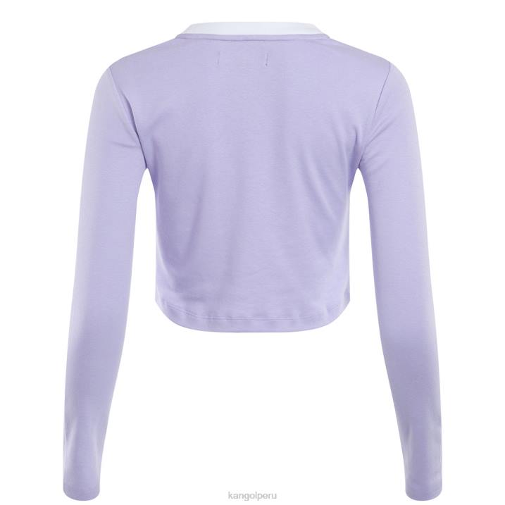camiseta de manga larga orbital unisexo Kangol ropa lavanda B4VR1200