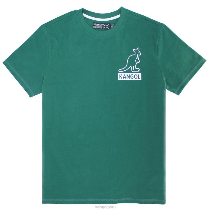 camiseta de tenis hombres Kangol ropa verde oscuro B4VR1227