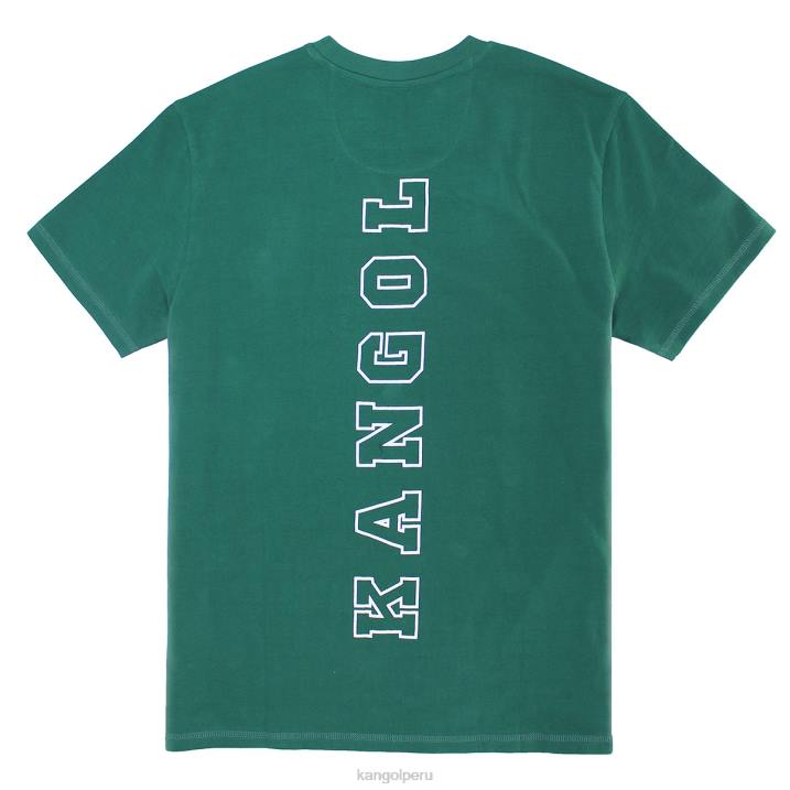 camiseta de tenis hombres Kangol ropa verde oscuro B4VR1227