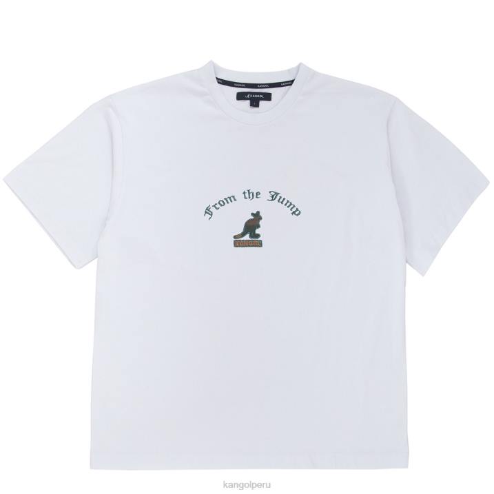 desde el tee de salto unisexo Kangol ropa blanco B4VR1235