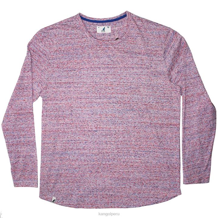 playera de manga larga tri-marl unisexo Kangol ropa rosa B4VR1244