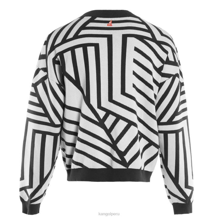 cárdigan con grafiti unisexo Kangol ropa blanco negro B4VR1209