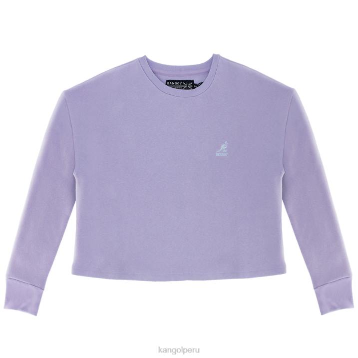 crop top básico de polar mujer Kangol ropa Aire libre B4VR1173