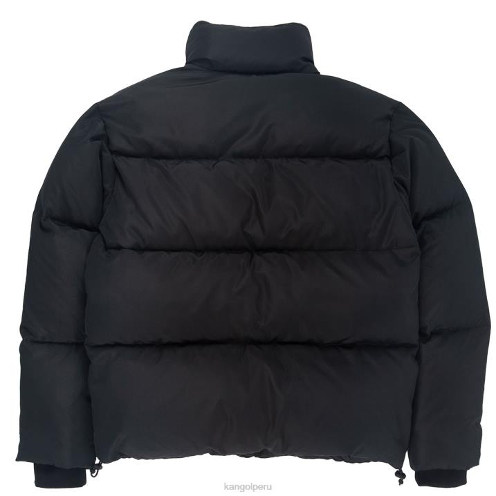 chamarra con bolsillo de parche unisexo Kangol ropa negro azabache B4VR1230