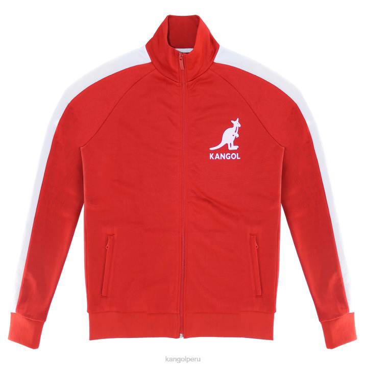 chamarra deportiva de felpa francesa hombres Kangol ropa rojo ecuestre B4VR1162