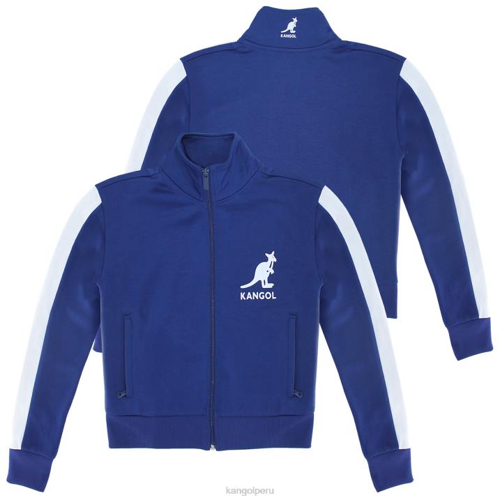 chamarra deportiva de felpa francesa mujer Kangol ropa baliza azul B4VR1144