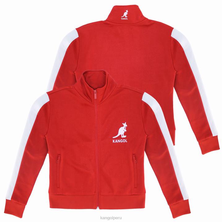 chamarra deportiva de felpa francesa mujer Kangol ropa rojo ecuestre B4VR1143