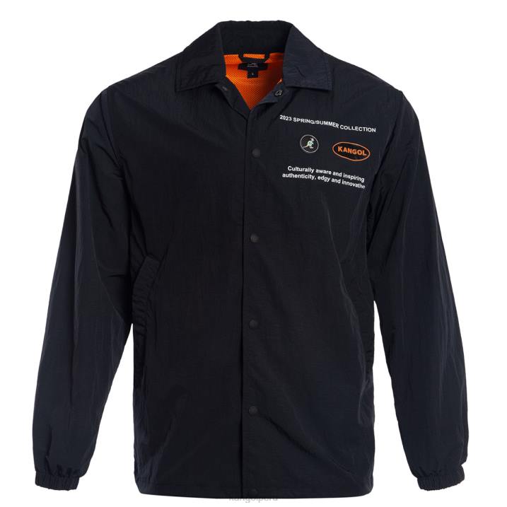 chaqueta fuera de este mundo unisexo Kangol ropa negro B4VR1202