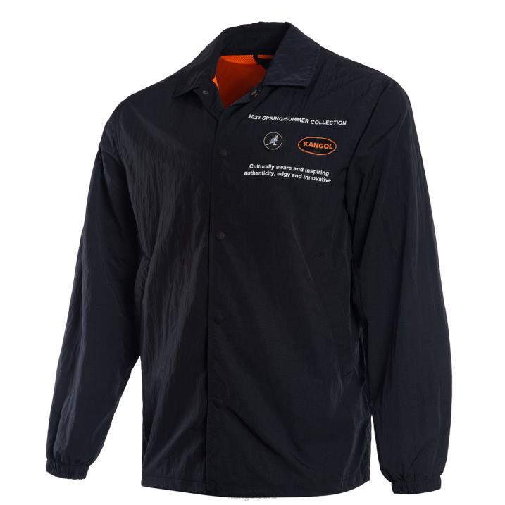 chaqueta fuera de este mundo unisexo Kangol ropa negro B4VR1202