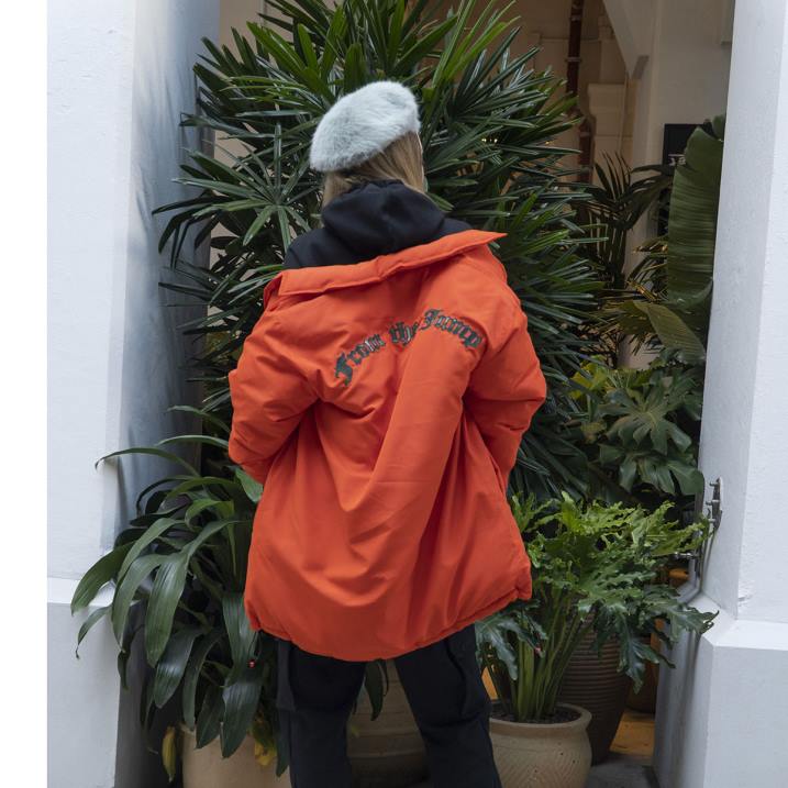 chaqueta oversize unisexo Kangol ropa tango mandarina B4VR1229