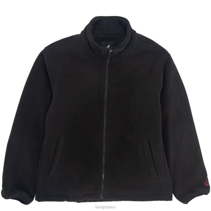chaqueta polar con cremallera unisexo Kangol ropa negro azabache B4VR1232