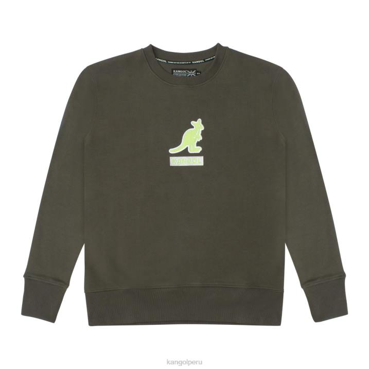 equipo bordado de lujo unisexo Kangol ropa carbón beluga B4VR1170