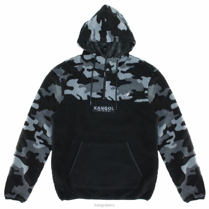 jersey de sherpa de camuflaje unisexo Kangol ropa camuflaje carbón B4VR1179