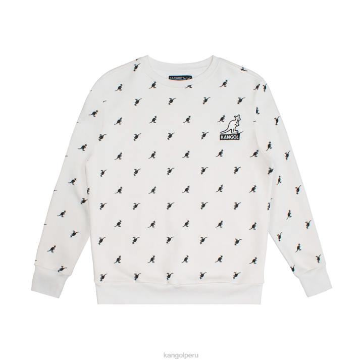 popover aop unisexo Kangol ropa combo blanco roto B4VR1098