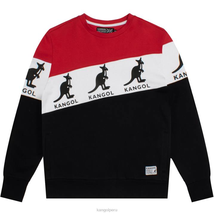 sudadera rbw con bloques de color unisexo Kangol ropa combo negro B4VR1130