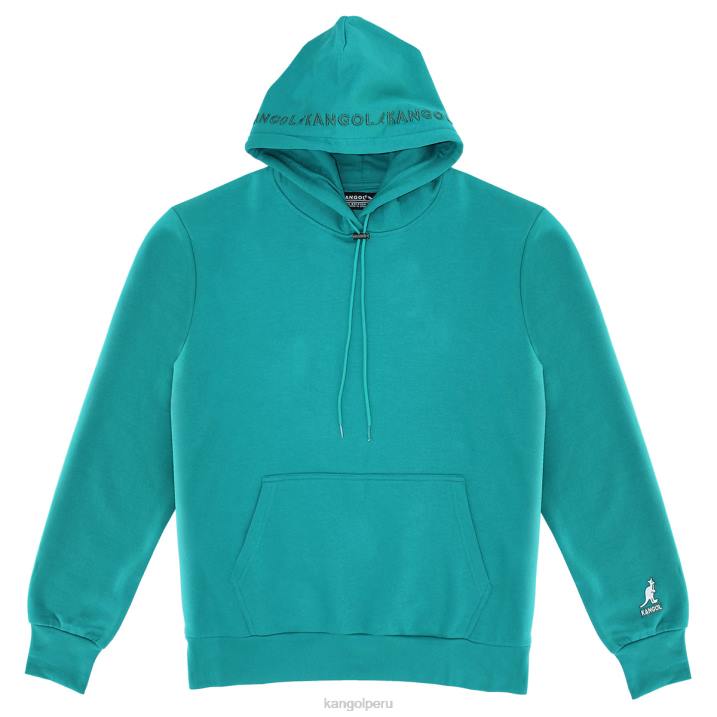 sudadera con capucha bordada hombres Kangol ropa Esmeralda B4VR1148