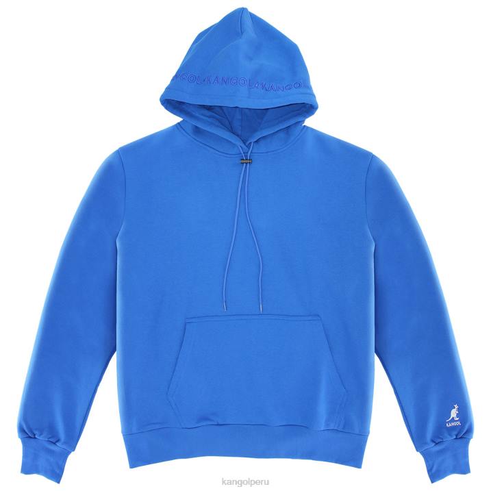 sudadera con capucha bordada hombres Kangol ropa azul real B4VR1150